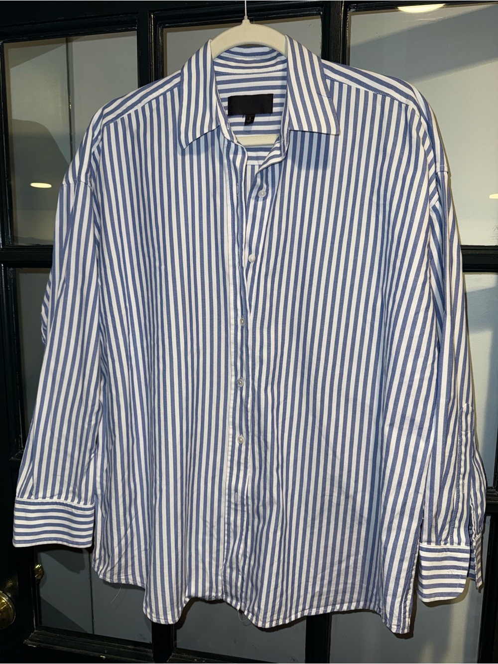 Nili Lotan - Mael striped cotton poplin shirt - Picture 6 of 11
